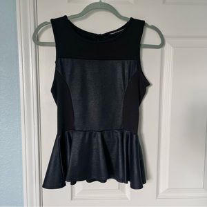 Nordstrom BP Black Dressy Peplum Tank